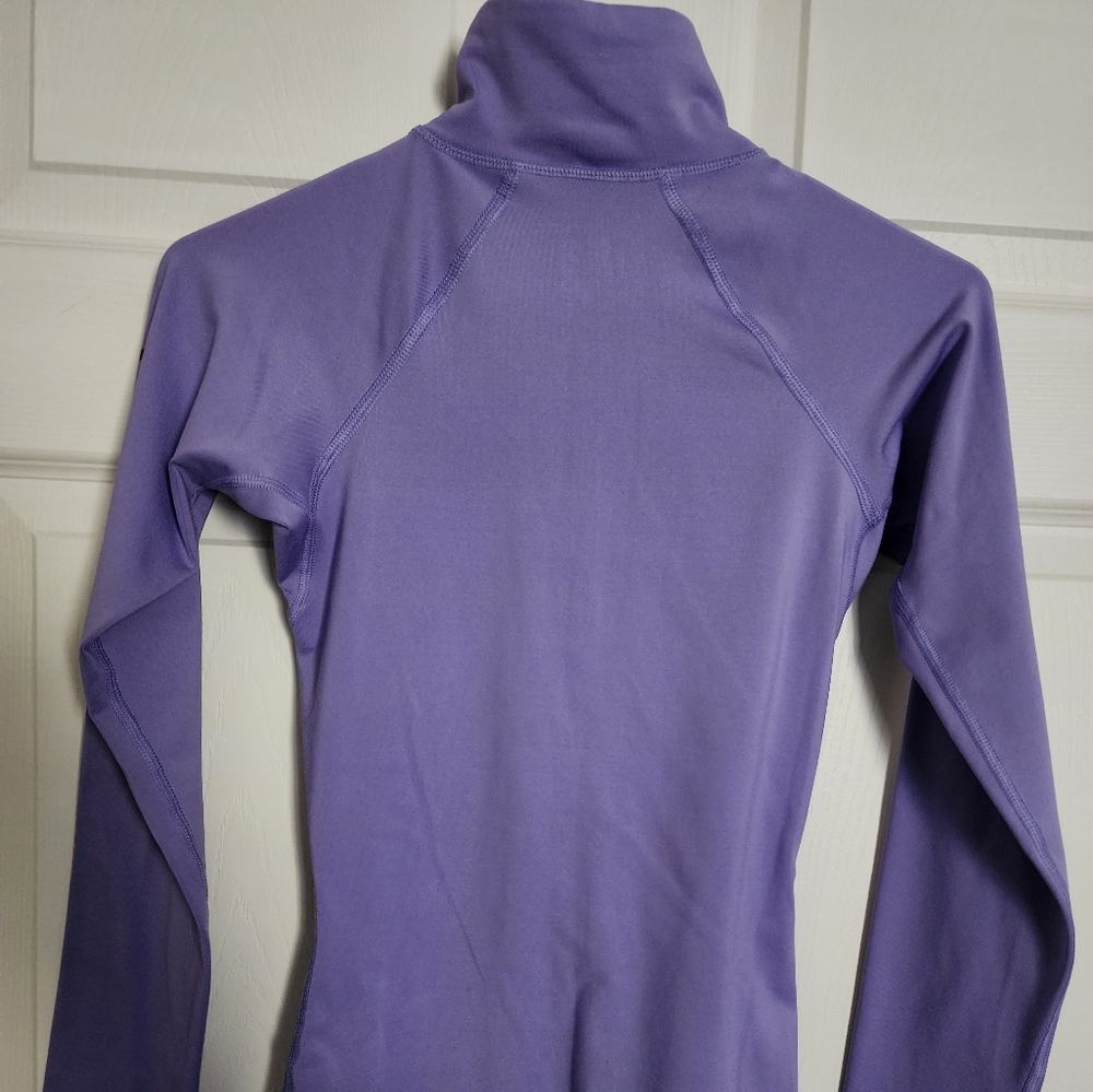 Nike Purple High-Neck Long Sleeve Top